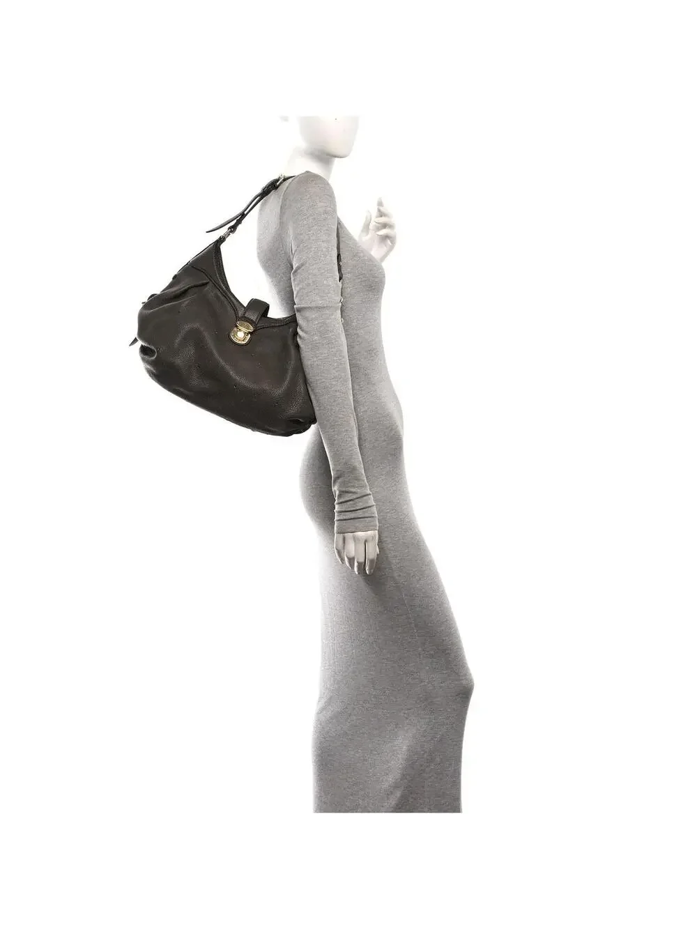 Louis Vuitton Mahina L Elephant Gris #334324L85B